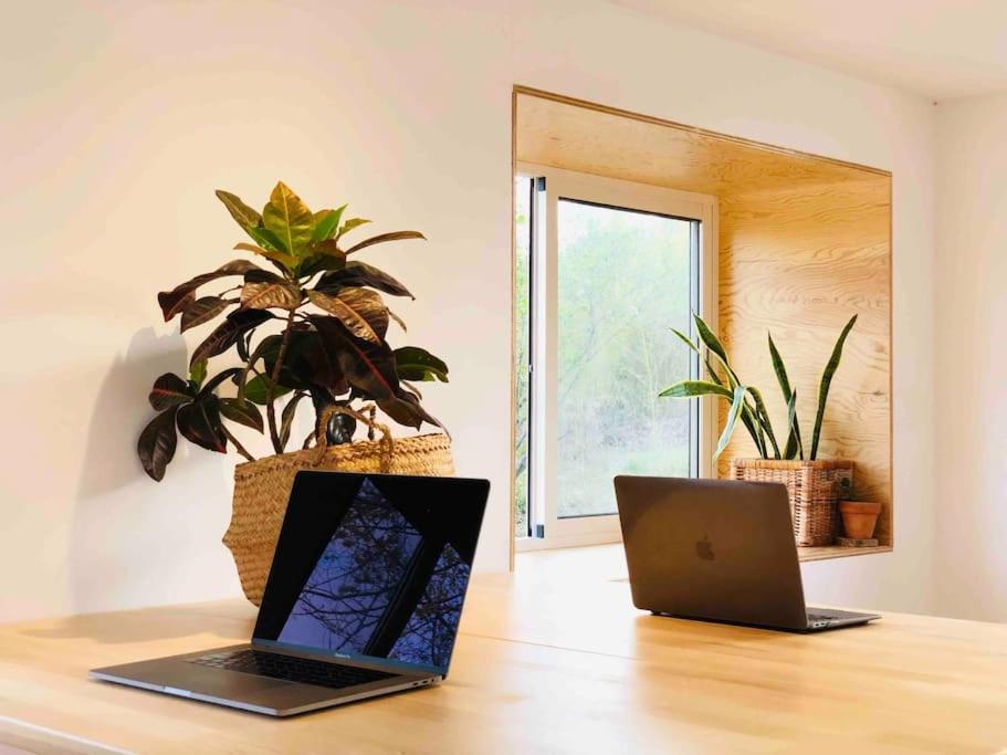 Eco Tiny Home & Office For Digital Nomads Vallmoll Eksteriør billede