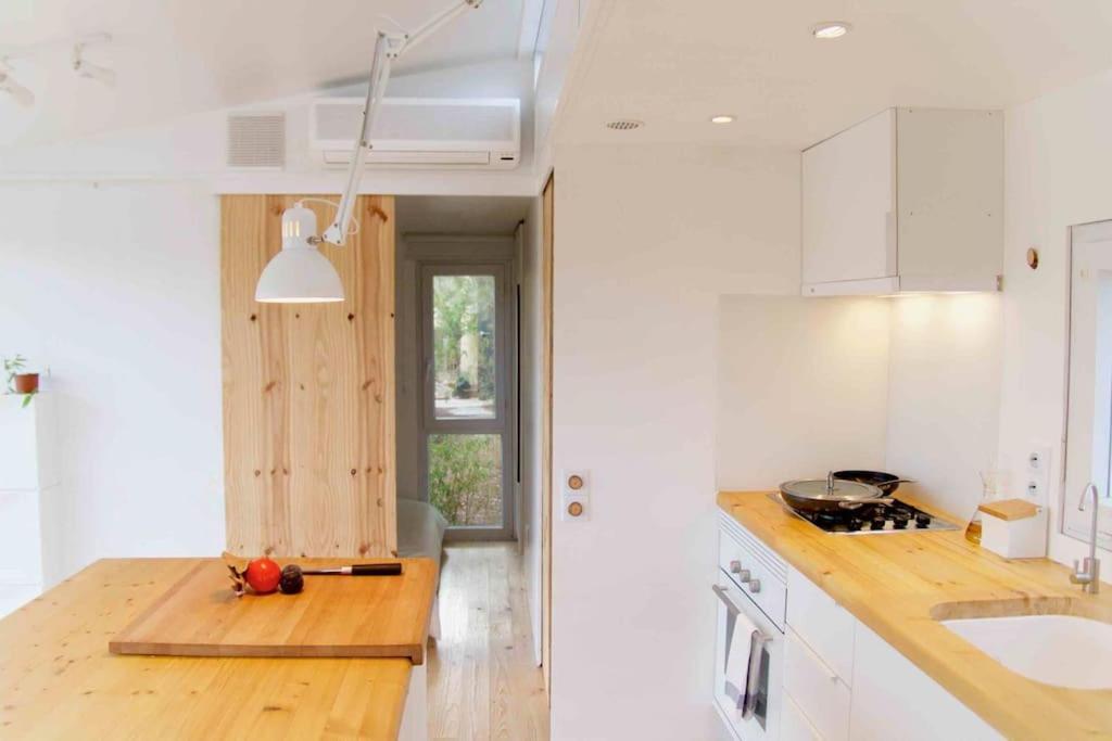 Eco Tiny Home & Office For Digital Nomads Vallmoll Eksteriør billede
